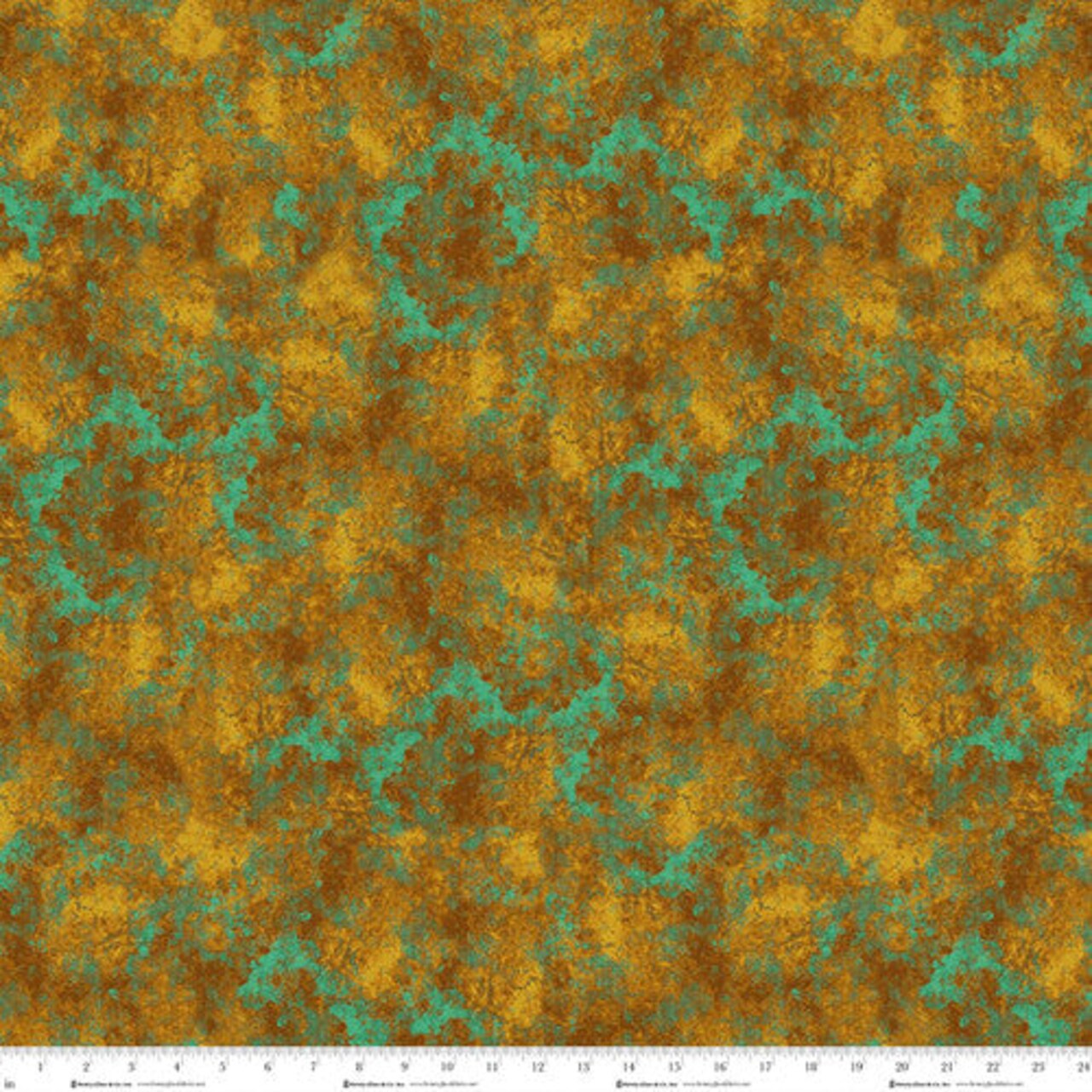 Fabric Henry Glass Ochre Texture Crow-mazing by the Quarter Yard Q-3443-38